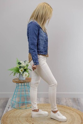 Sand Blast Denim Jacket - Dark Denim