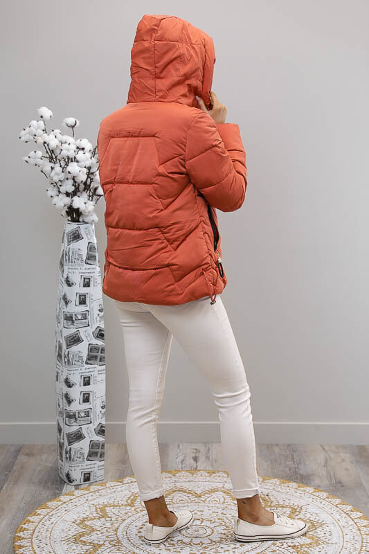 Daffy Puffer Jacket - Light Red