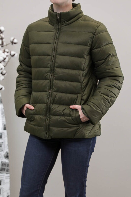 Maddi Puffer Jacket - Khaki