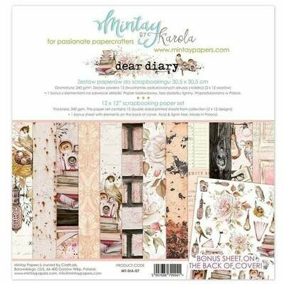 Mintay by Karola - Dear Diary - 12 x 12 Collection Pack Mintay by Karola - Dear Diary - 12 x 12 Collection Pack