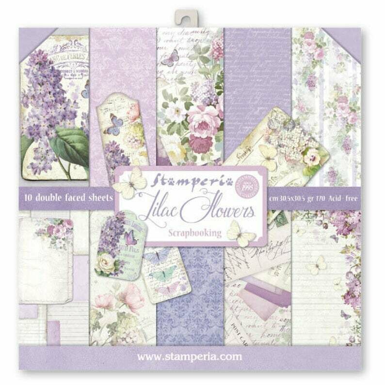 Lilac Flowers 12 x 12 - Stamperia