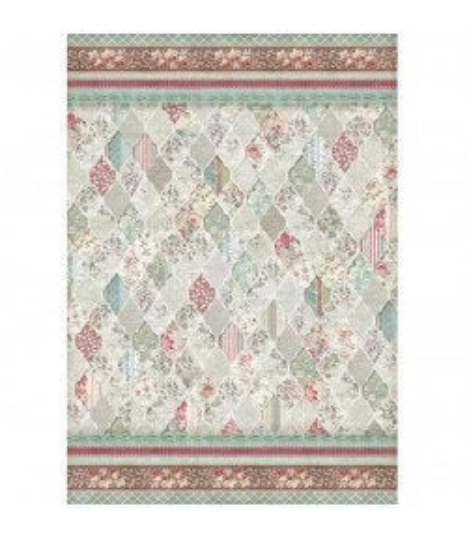 Patchwork Lozenges - A3 -Stamperia Rice Paper Patchwork Lozenges - A3 -Stamperia Rice Paper