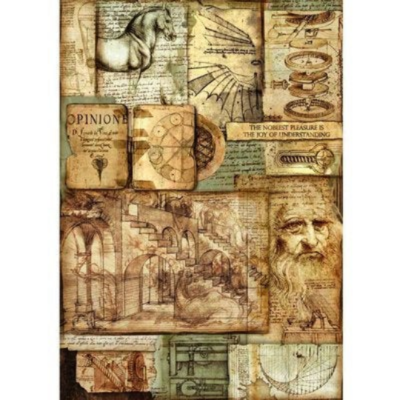Leonardo Artworks - A3 -Stamperia Rice Paper Leonardo Artworks - A3 -Stamperia Rice Paper
