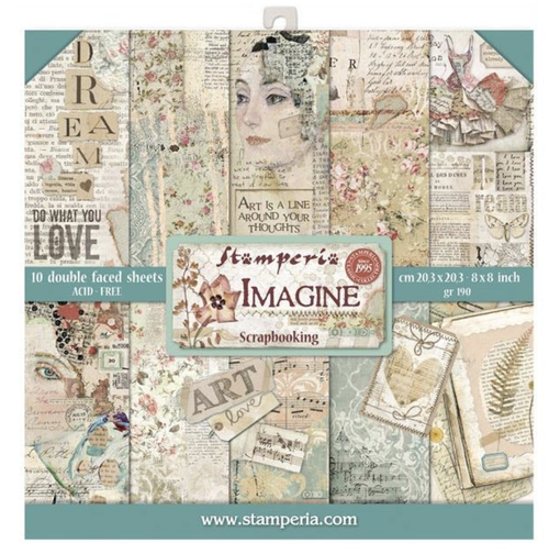 Stamperia Imagine - 8 x 8 Paper Pad