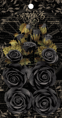Rose Bouquet Collection Photogenic Black - Graphic 45