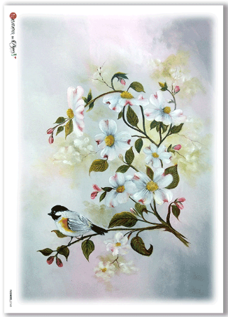 Flowers - 0165 - A4 Rice Paper - Paper Designs