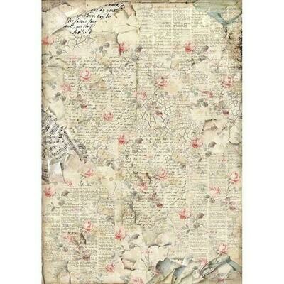 Imagine Sound of Roses A3 Rice Paper - Stamperia Imagine Sound of Roses A3 Rice Paper - Stamperia