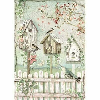 House of Roses Nests A4 Rice Paper - Stamperia House of Roses Nests A4 Rice Paper - Stamperia