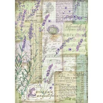 Lavender Fantasy A4 Rice Paper - Stamperia Lavender Fantasy A4 Rice Paper - Stamperia