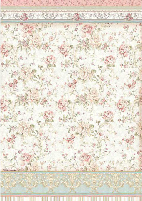 Roses - Princess Collection - A3 Rice Paper - Stamperia Roses - Princess Collection - A3 Rice Paper - Stamperia