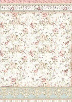 Roses - Princess Collection - A3 Rice Paper - Stamperia Roses - Princess Collection - A3 Rice Paper - Stamperia