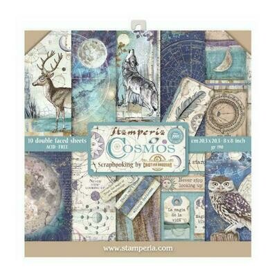 Cosmos - 8 x 8 Paper Pad - Stamperia Cosmos - 8 x 8 Paper Pad - Stamperia