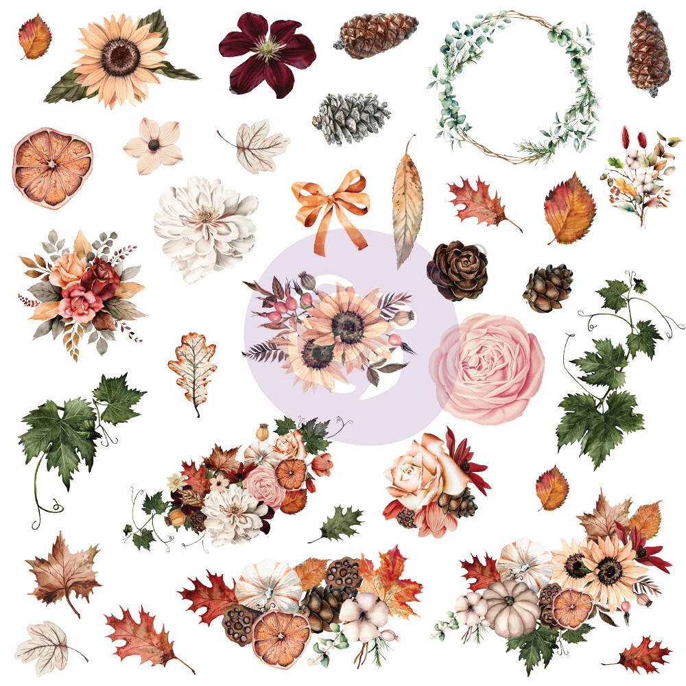 Ephemera 34pcs - Pumpkin & Spice - Prima Marketing Ephemera 34pcs - Pumpkin & Spice - Prima Marketing