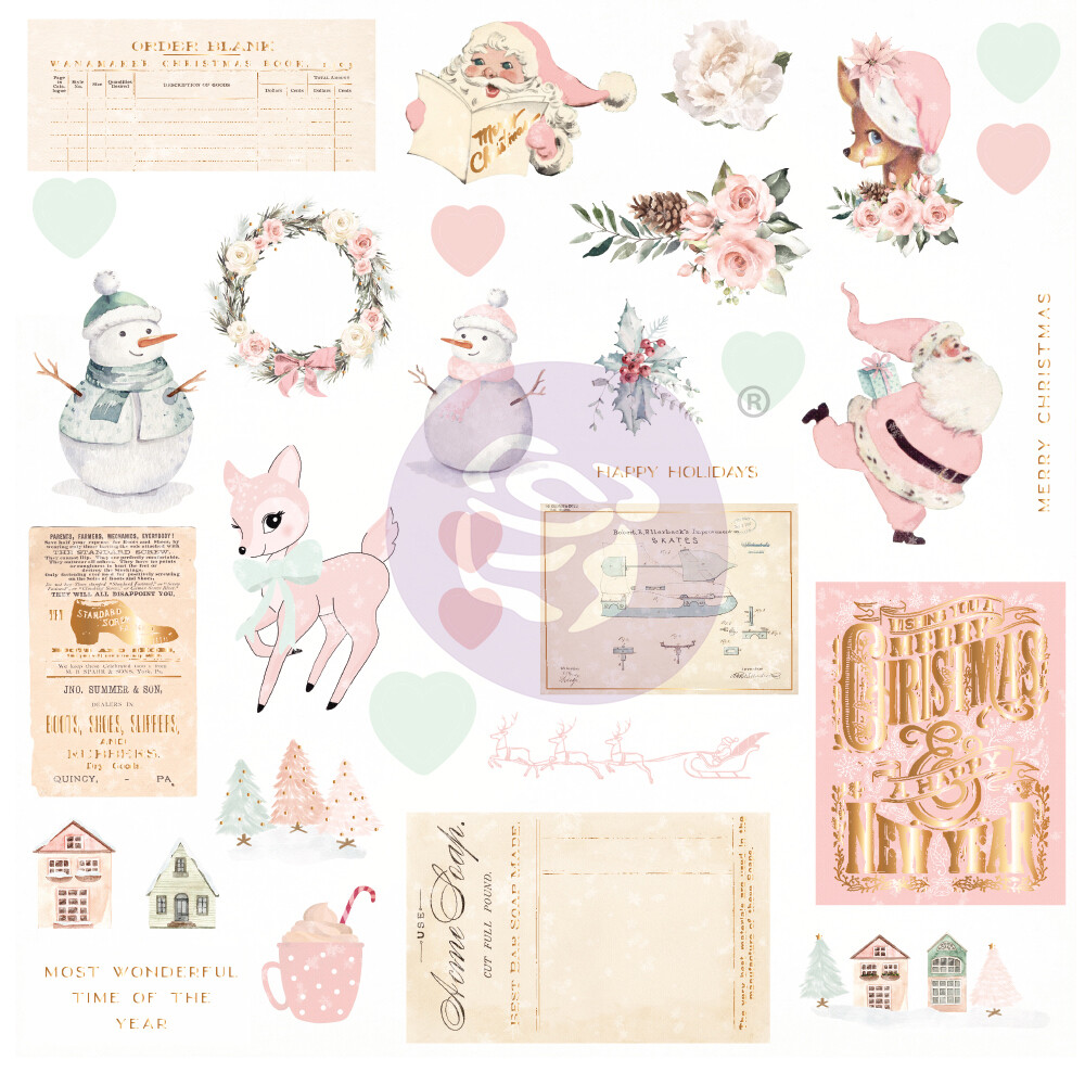 Ephemera 32pcs - Sugar Cookie Christmas - Prima Marketing Ephemera 32pcs - Sugar Cookie Christmas - Prima Marketing