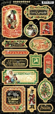 Christmas Time Chipboard - Graphic 45 Christmas Time Chipboard - Graphic 45