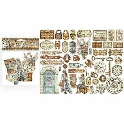 Lady Vagabond Assorted Die Cut Pieces - Stamperia Lady Vagabond Assorted Die Cut Pieces - Stamperia