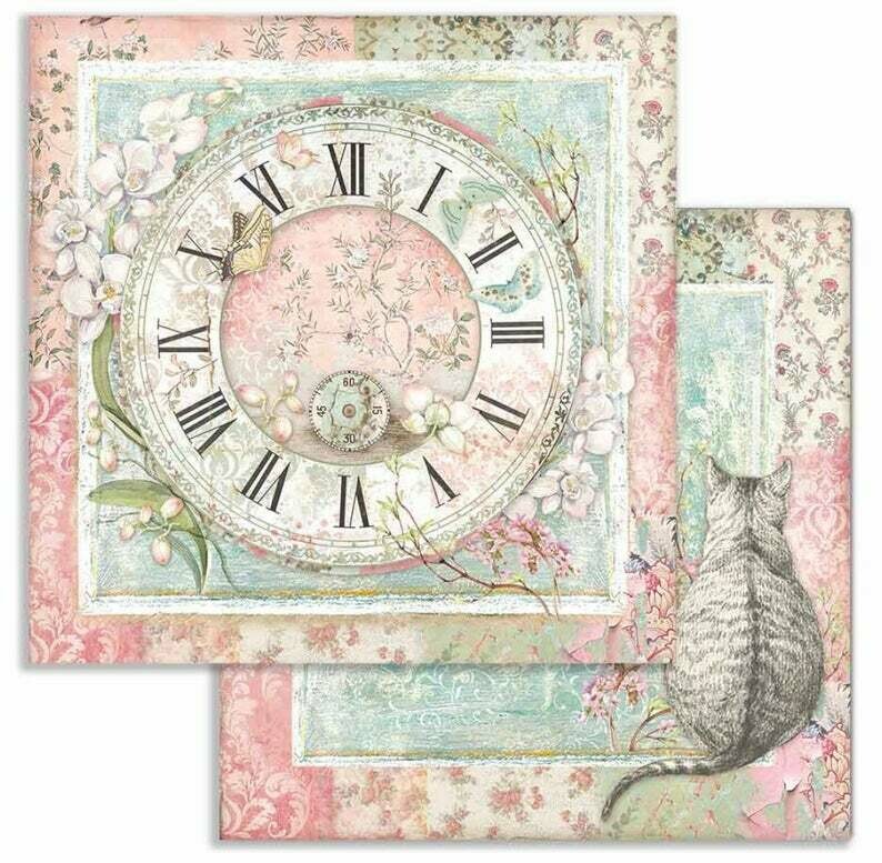 Orchids and Cats 8x8 Paper Pad - Stamperia