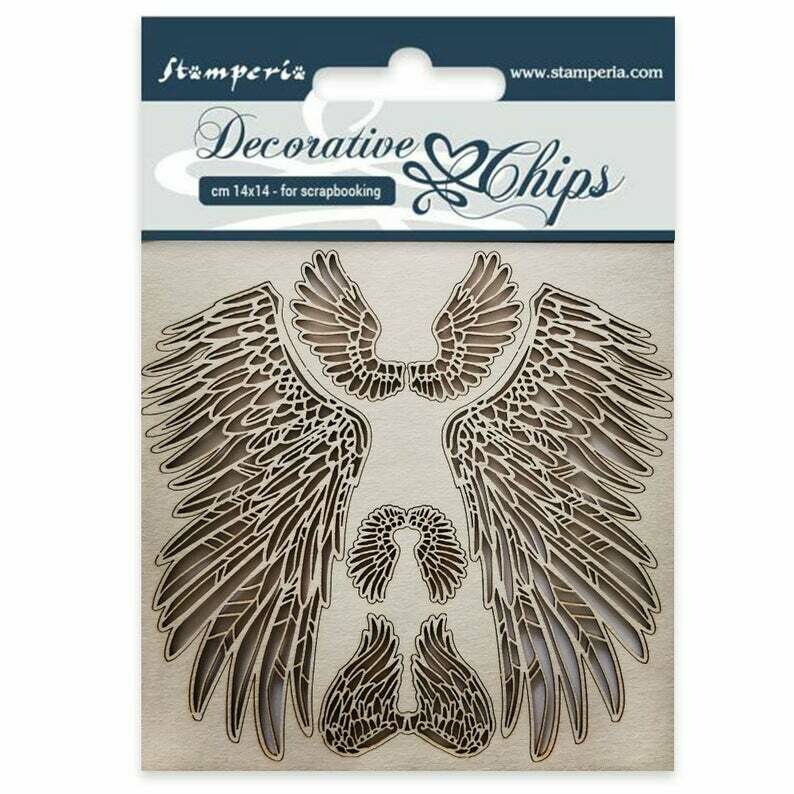 Wings Decorative Chips - Sir Vagabond Collection - Stamperia Wings Decorative Chips - Sir Vagabond Collection - Stamperia