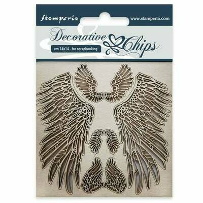 Wings Decorative Chips - Sir Vagabond Collection - Stamperia Wings Decorative Chips - Sir Vagabond Collection - Stamperia
