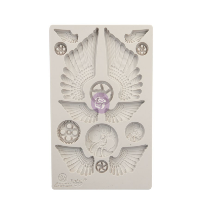 Cogs and Wings - Redesign Decor Moulds - Re-Design With Prima
