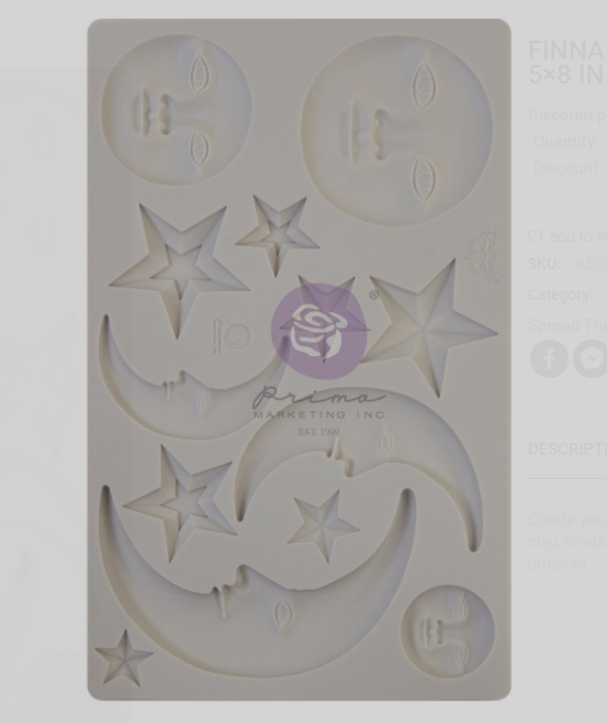 Nocturnal Elements - Finnabair Moulds - Re-Design With Prima