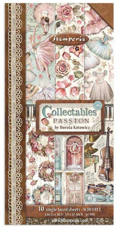 Passion 6x12 Collectibles Paper Pad - Passion Collection - Stamperia