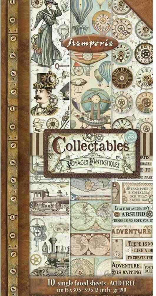 Voyages Fantastiques 6x12 Collectibles Paper Pad - Stamperia
