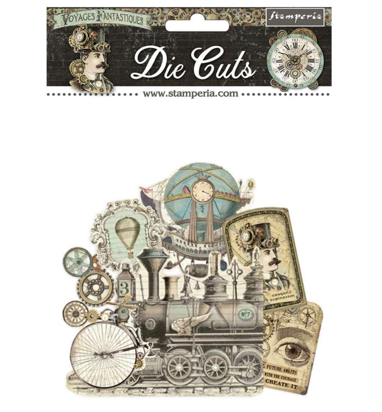 Voyages Fantastiques Assorted Die Cut Pieces - Voyages Fantastiques Collection - Stamperia