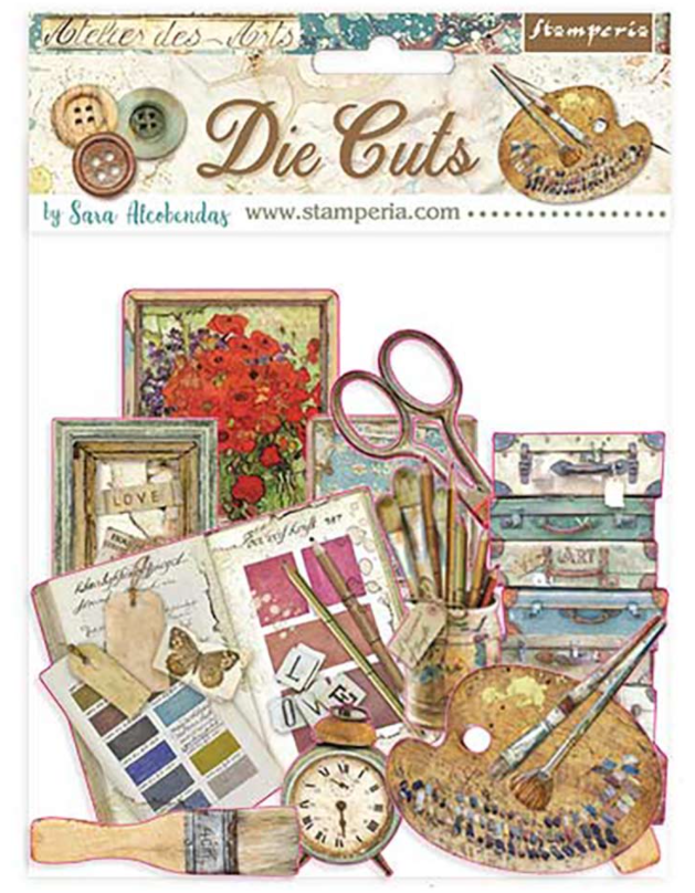 Atelier Des Arts Assorted Die Cut Pieces - Atelier Des Arts Collection - Stamperia Atelier Des Arts Assorted Die Cut Pieces - Atelier Des Arts Collection - Stamperia