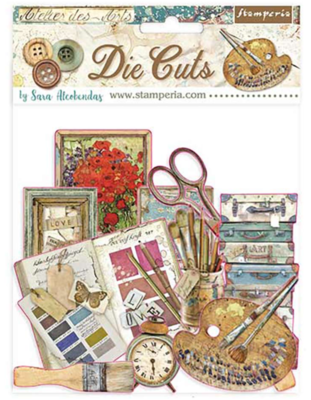 Atelier Des Arts Assorted Die Cut Pieces - Atelier Des Arts Collection - Stamperia
