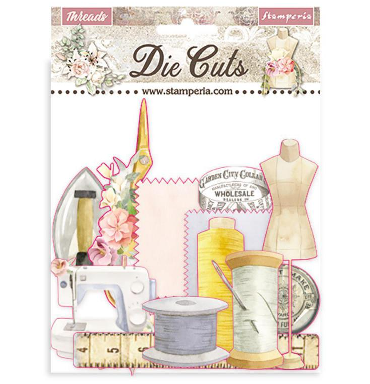 Romantic Threads Assorted Die Cut Pieces - Romantic Threads Collection - Stamperia Romantic Threads Assorted Die Cut Pieces - Romantic Threads Collection - Stamperia