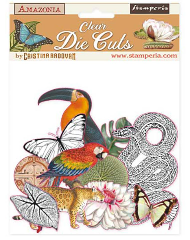 Amazonia Acetate Pieces - Amazonia Collection - Stamperia Amazonia Acetate Pieces - Amazonia Collection - Stamperia