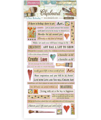 Atelier Quotes Chipboard - Stamperia