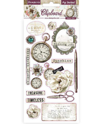Romantic Journal Chipboard - Stamperia