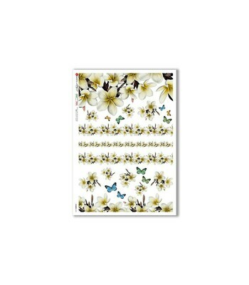 Flowers-0369 - A4 Rice Paper - Paper Designs