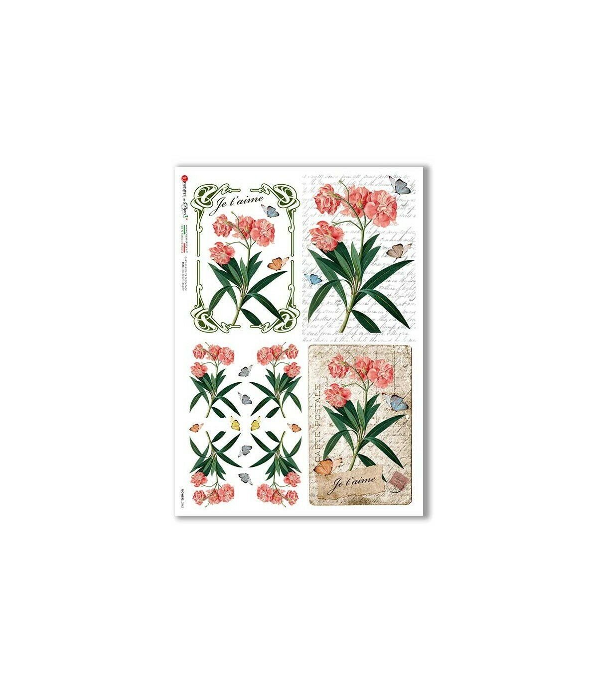 Flowers-0362 - A4 Rice Paper - Paper Designs