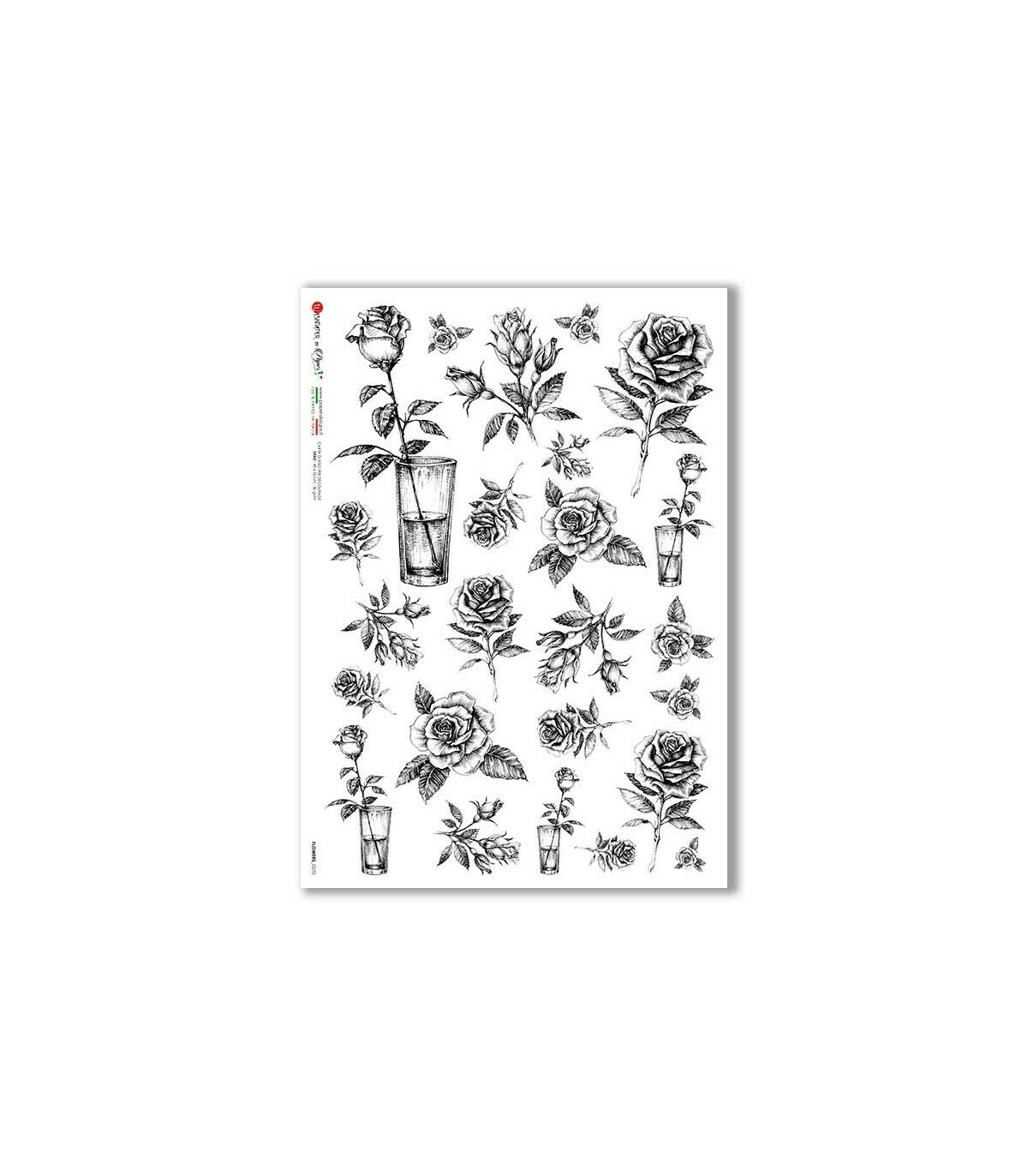 Flowers-0370 - A4 Rice Paper - Paper Designs