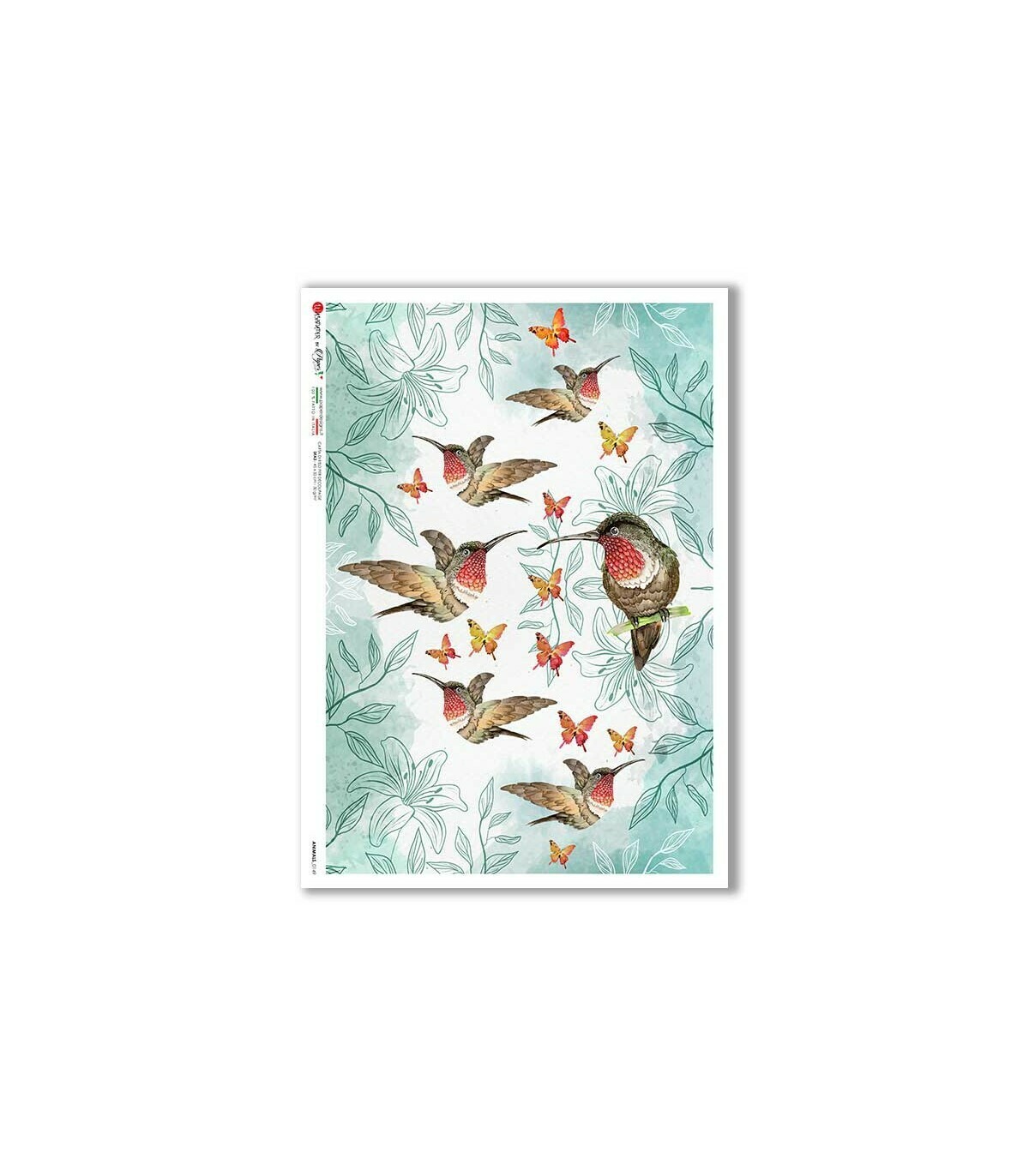 Animals-0149 - A4 Rice Paper - Paper Designs