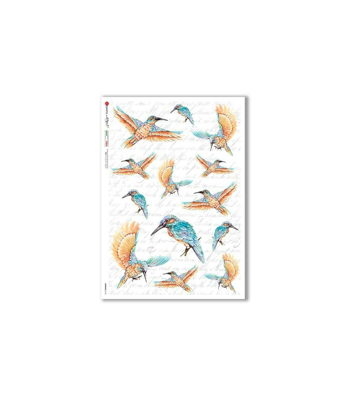 Animals-0147 - A4 Rice Paper - Paper Designs