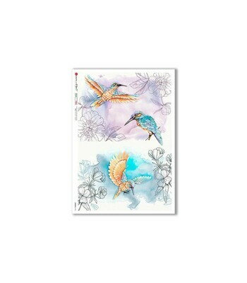 Animals-0148 - A4 Rice Paper - Paper Designs
