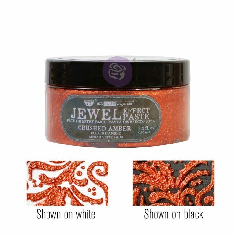 Crushed Amber - Jewel Texture Paste - Art Extravagance - Prima Crushed Amber - Jewel Texture Paste - Art Extravagance - Prima