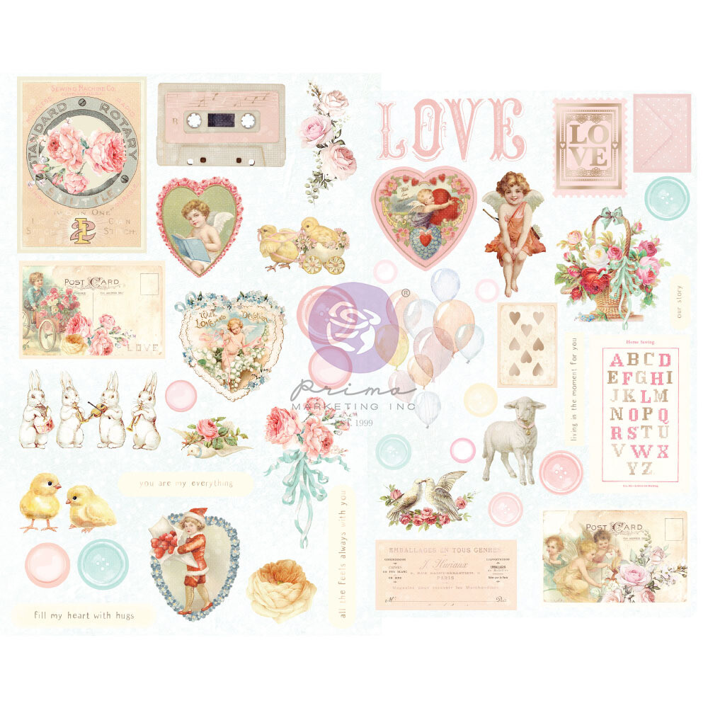 Magic Love Chipboard Stickers - Magic Love Collection Magic Love Chipboard Stickers - Magic Love Collection