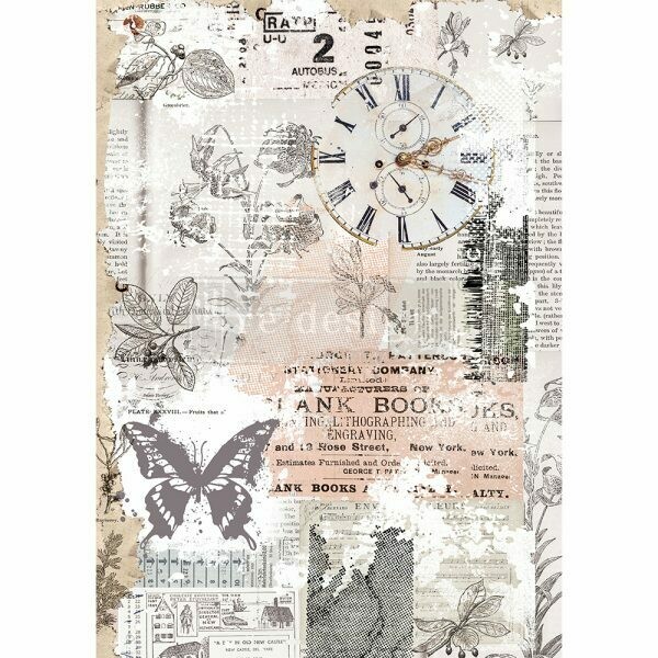 Herb's Memory A3 Rice Paper - Re-Design With Prima