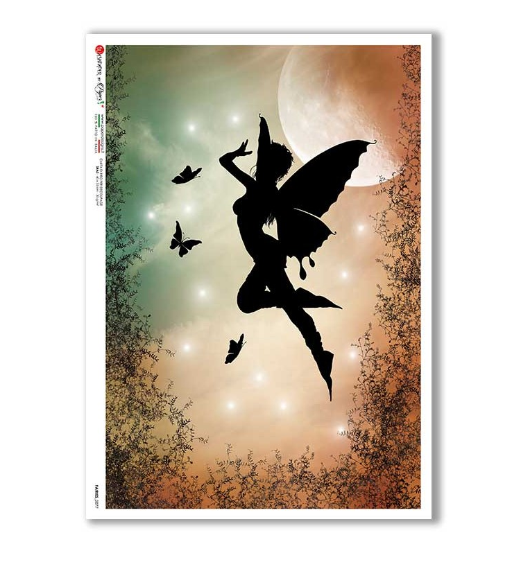 Fairies_077 - A4 Rice Paper - Paper Designs Fairies_077 - A4 Rice Paper - Paper Designs