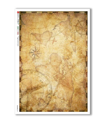 Old Maps_0041 - A4 Rice Paper - Paper Designs