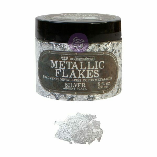 Silver Metal Flakes - Art Ingredients - Re-Design With Prima