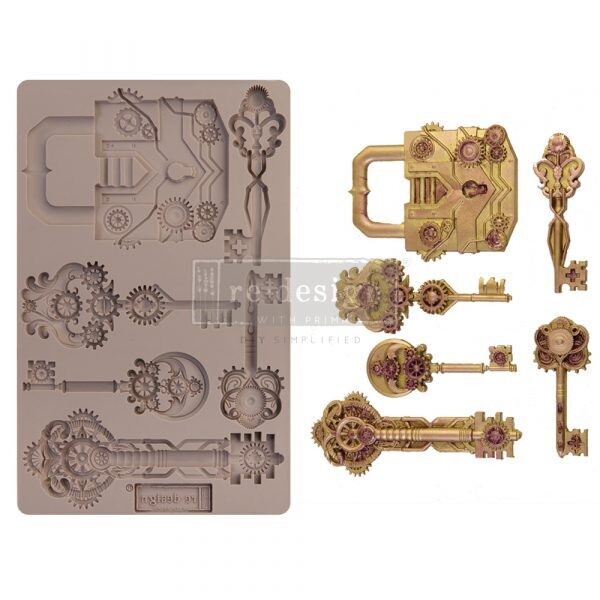 Mechanical Locks & Keys - Redesign Decor Moulds - Re-Design With Prima