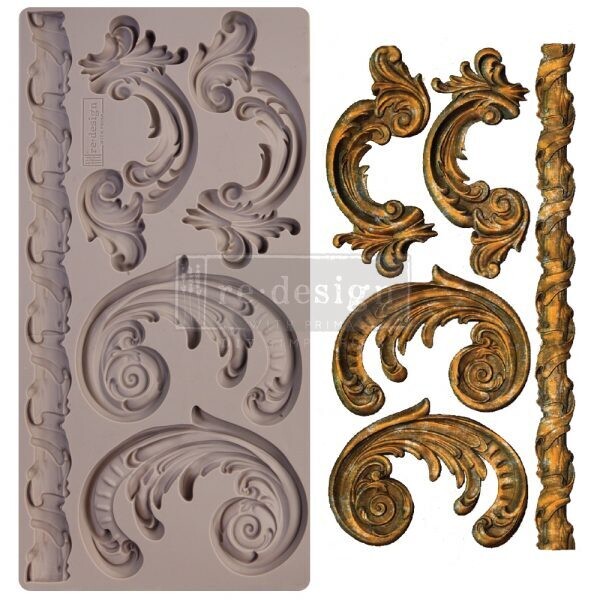 Lilian Scrolls - Redesign Decor Moulds - Re-Design With Prima