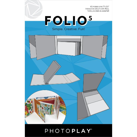 Folio 5 White 5.5&quot; x 7&quot; - Photoplay Album Kit