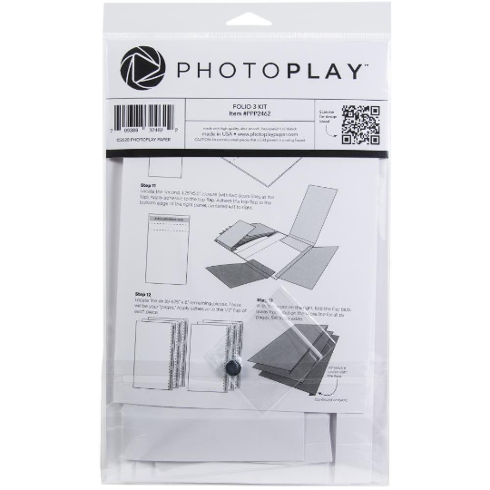 Folio 3 White 4.5" x 8.5" - Photoplay Album Kit
